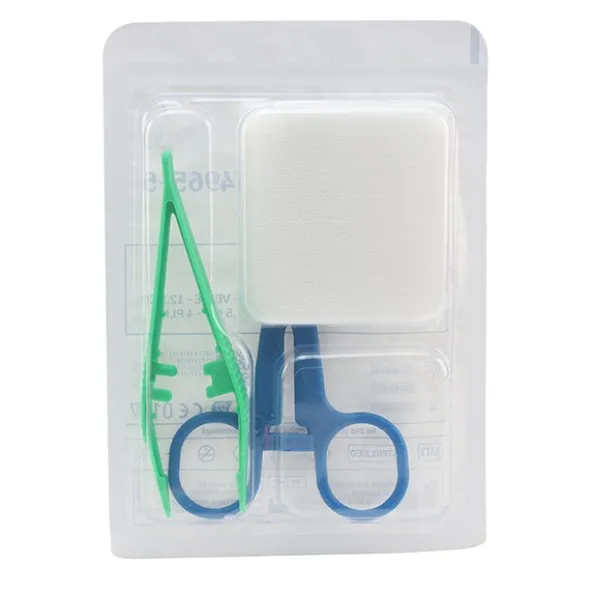 Set de pansement stérile 1 pince + 1 kocher + 5 compresses