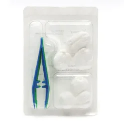 Set de pansement 6 tampons + 2 pinces