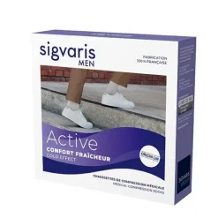 Sigvaris Active Confort Fraîcheur Chaussettes de Contention Homme Classe 2