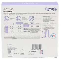 Sigvaris Active Résistant Chaussettes de contention Homme classe 2