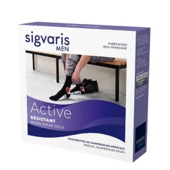 Sigvaris Active Résistant Chaussettes de contention Homme classe 2