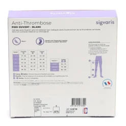 Sigvaris Bas Anti-thrombose pieds ouvert Classe 2