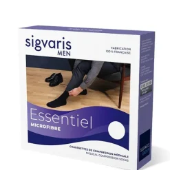 Sigvaris Essentiel Coton Chaussettes de Contention Homme Classe 2