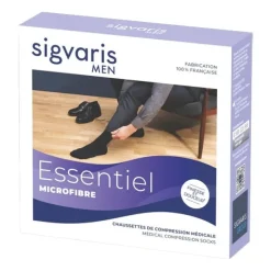 Sigvaris Essentiel Microfibre Chaussettes de Contention Homme Classe 2
