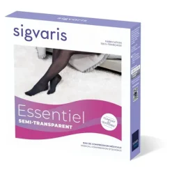 Sigvaris Essentiel Semi transparent Bas de Contention Femme Classe 2