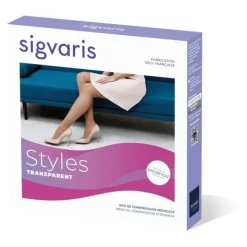 Sigvaris Styles Transparent Bas de Contention Femme Classe 2