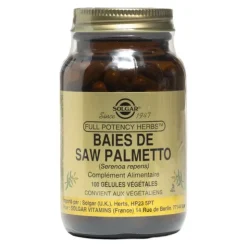 Solgar baies de Saw palmetto gélules