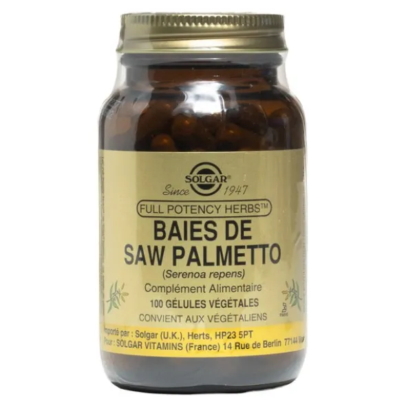 Solgar baies de Saw palmetto gélules