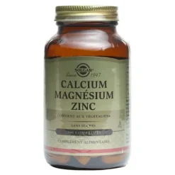 Solgar Calcium Magnésium Zinc comprimés