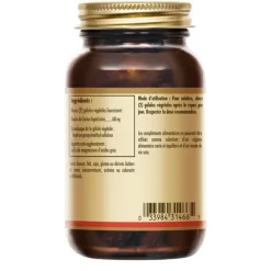 Solgar charbon végétal activé gélules