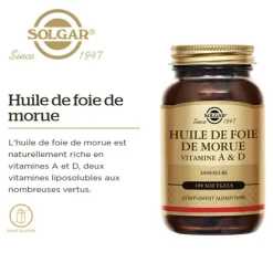 Solgar Huile de Foie de Morue capsules