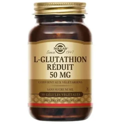 Solgar L-Glutathion Réduit 50 mg Gélules