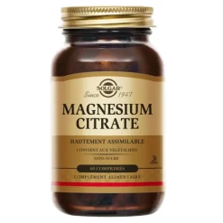 Solgar magnesium citrate comprimés