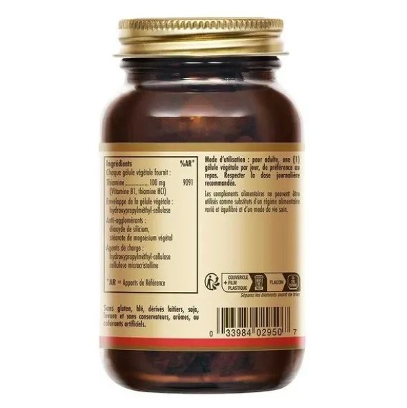 Solgar Vitamine B1 100 mg gélules
