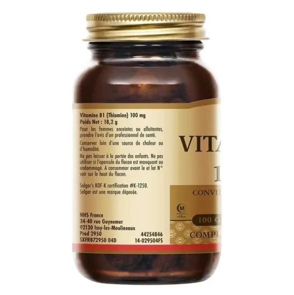 Solgar Vitamine B1 100 mg gélules