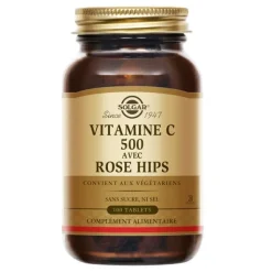 Solgar Vitamine C 500mg avec Rose hips comprimés