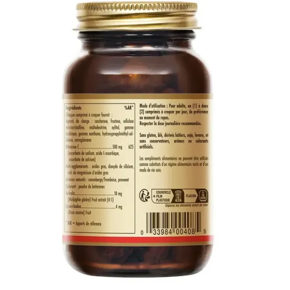 Solgar Vitamine C 500 mg comprimés à croquer