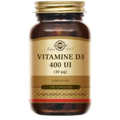 Solgar vitamine D3 400 UI capsules