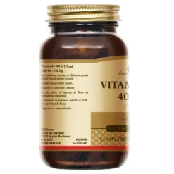 Solgar vitamine D3 400 UI capsules