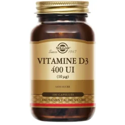 Solgar vitamine D3 400 UI capsules