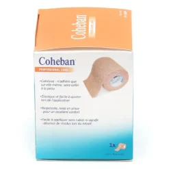 Solventum Coheban bande de contention cohésive 7 cm x 3 m
