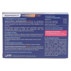 Spasmine Nuit Endormissement Flash comprimés