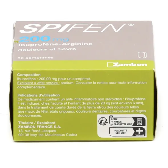 Spifen 200 mg comprimé anti inflammatoire