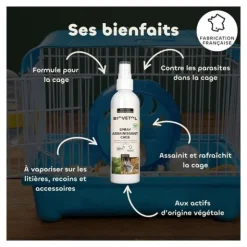 Spray assainissant cage rongeur Biovetol