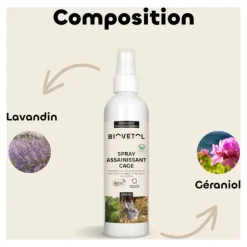 Spray assainissant cage rongeur Biovetol