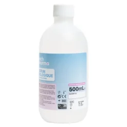 Sérum physiologique en bouteille