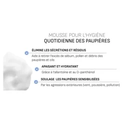 Steriblef mousse nettoyante hygiène paupières