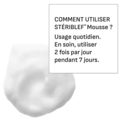 Steriblef mousse nettoyante hygiène paupières