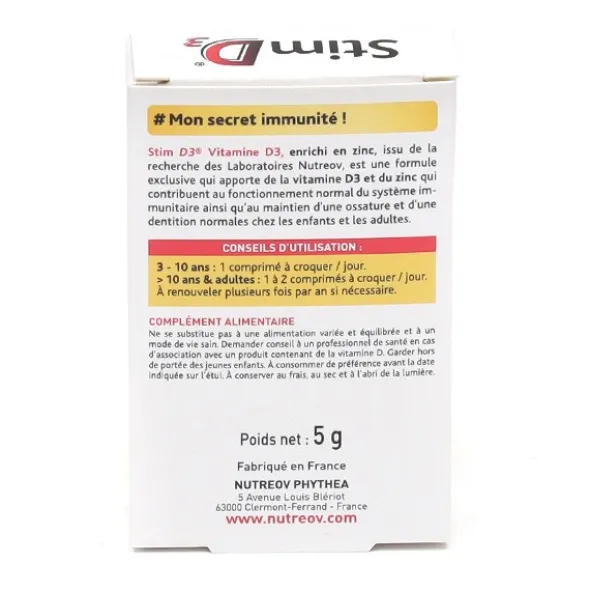 Stim D3 Vitamine D 1000 UI comprimés