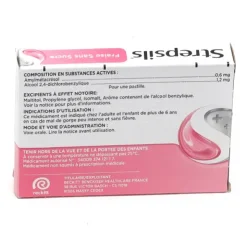Strepsils fraise sans sucre pastilles
