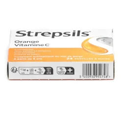 Strepsils orange vitamine C pastilles