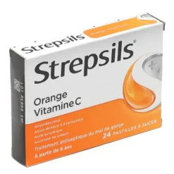 Strepsils orange vitamine C pastilles