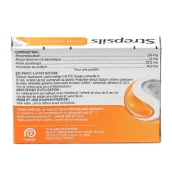 Strepsils orange vitamine C pastilles