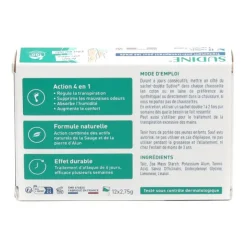Sudine poudre anti transpirante sachets doubles