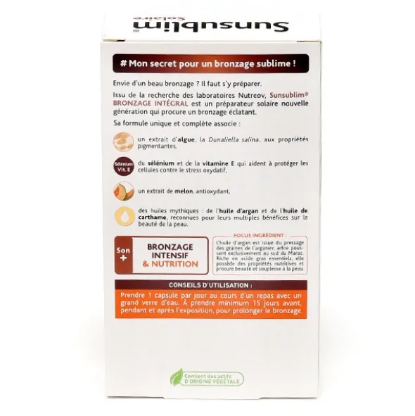Sunsublim bronzage intégral capsules