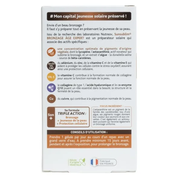 Sunsublim Solaire Bronzage Age expert gélules