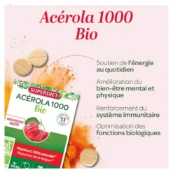 Super Diet acérola 1000 Bio comprimés à croquer