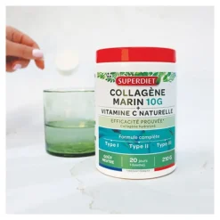Super Diet Collagène marin 10 g + Vitamine C poudre