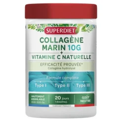 Super Diet Collagène marin 10 g + Vitamine C poudre