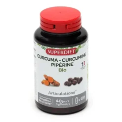 Super Diet curcuma curcumine piperine bio gélules