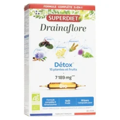 Super Diet Drainaflore bio ampoules