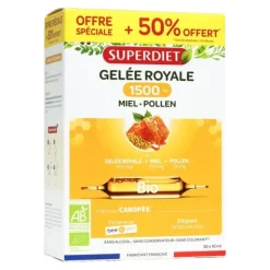 Super Diet Gelée royale 1500 mg bio ampoules