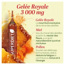 Super Diet gelée royale 3000 mg bio ampoules