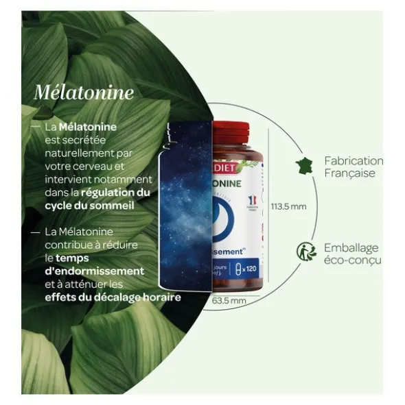 Super Diet mélatonine 1 mg gélules