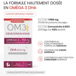 Super Diet OM3 coeur cerveau vision capsules