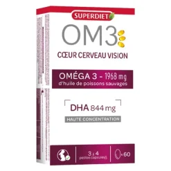 Super Diet OM3 coeur cerveau vision capsules
